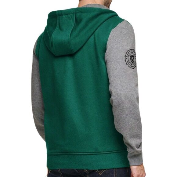 Tommy Hilfiger NFL New York Jets Green Grey Full Zip Jacket 2XL Hoodie Pockets - Picture 2 of 12